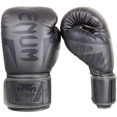 Боксерські рукавиці Venum Elite Boxing Gloves Grey купити за